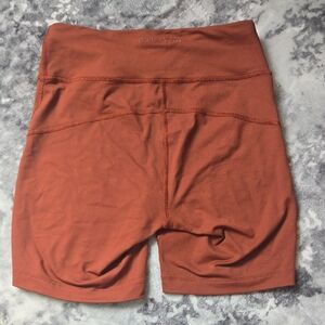 Outdoor Voices Rust High-Rise Bike Shorts